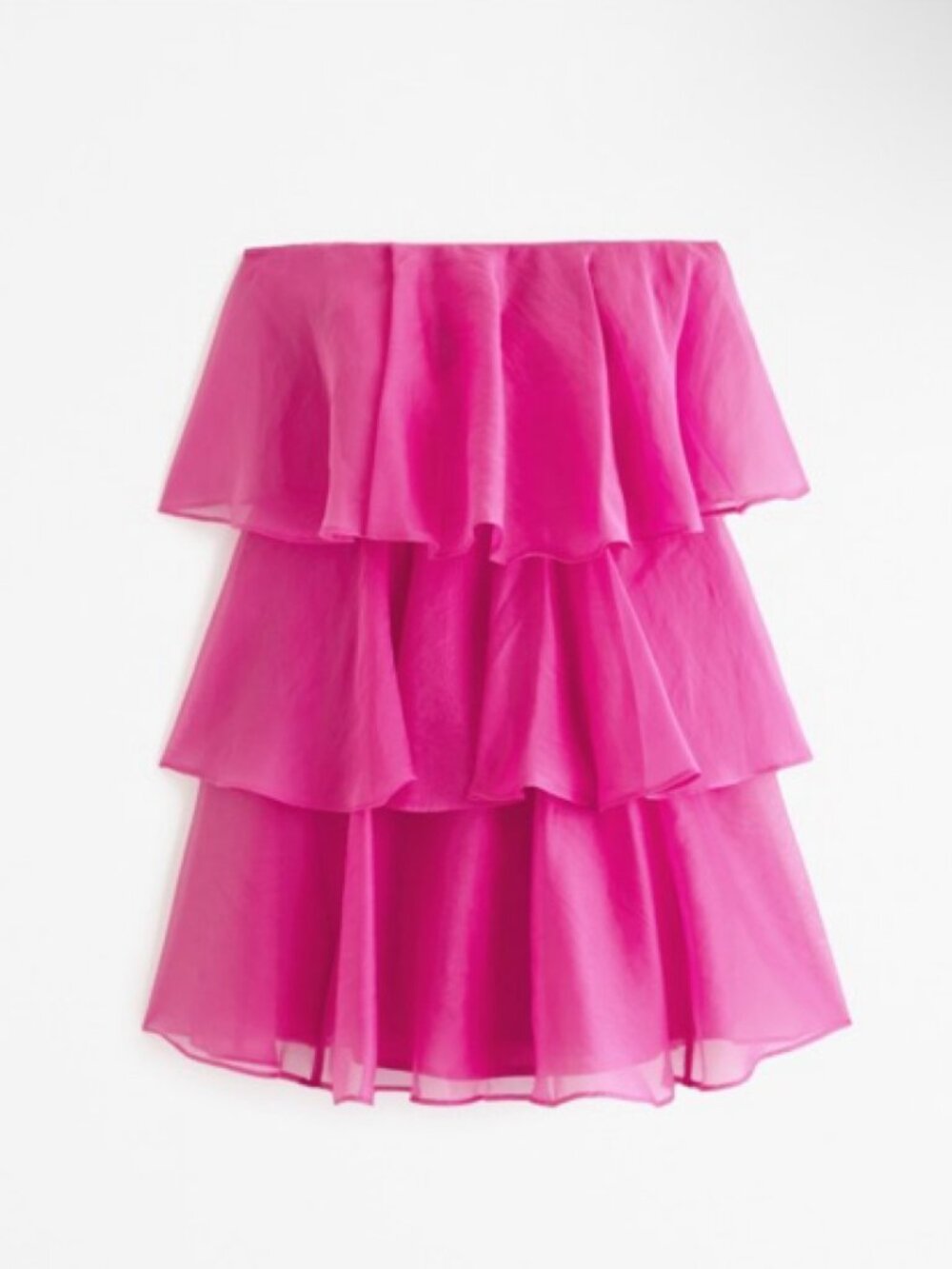 Abercrombie & Fitch Pink Tiered Strapless Mini Dress - Picture 3 of 3